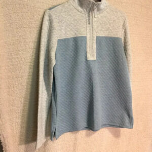 Croft & Barrow women's sweat shirt 1/4 zip Blue size S